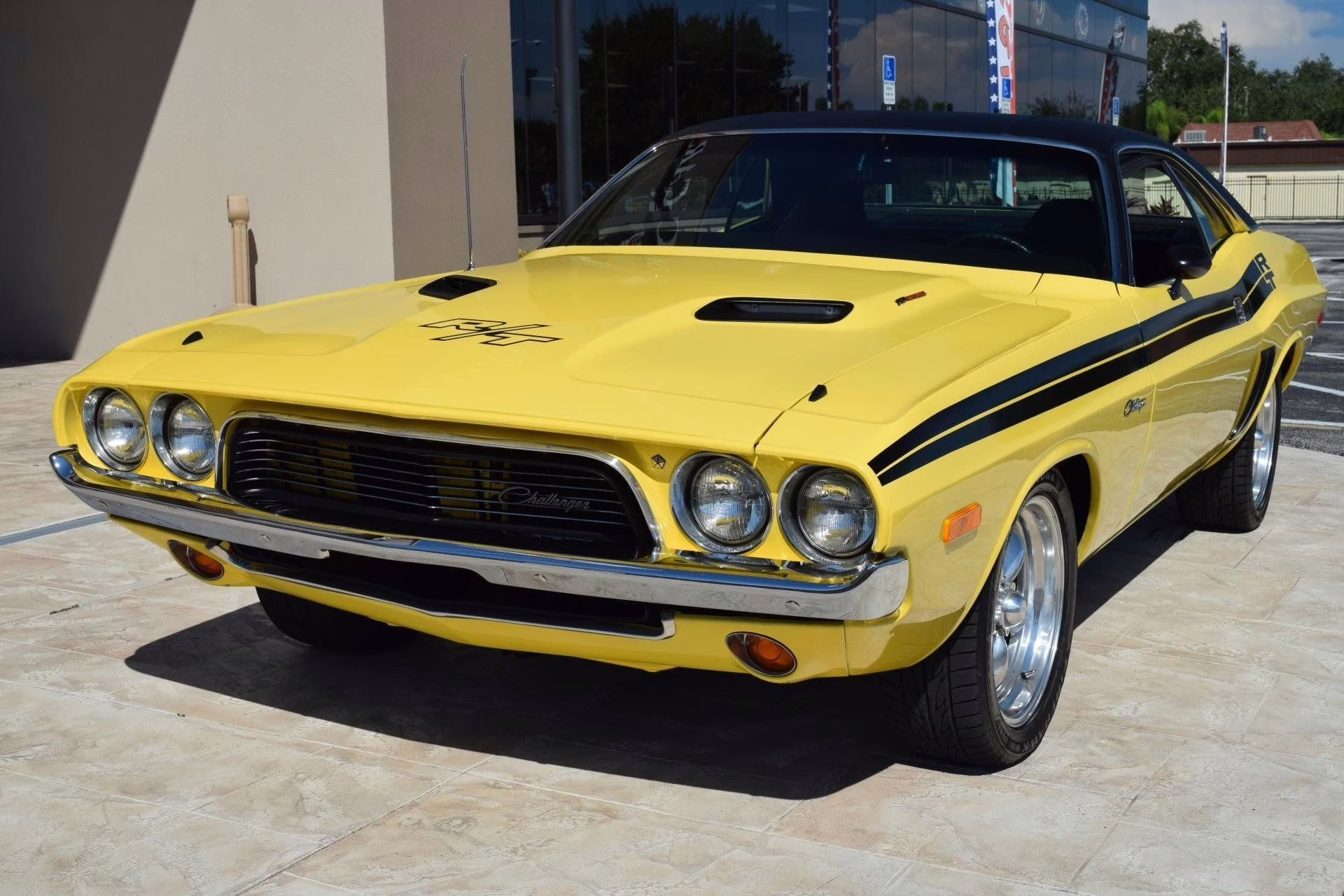 1973 Yellow Dodge Challenger Coupe