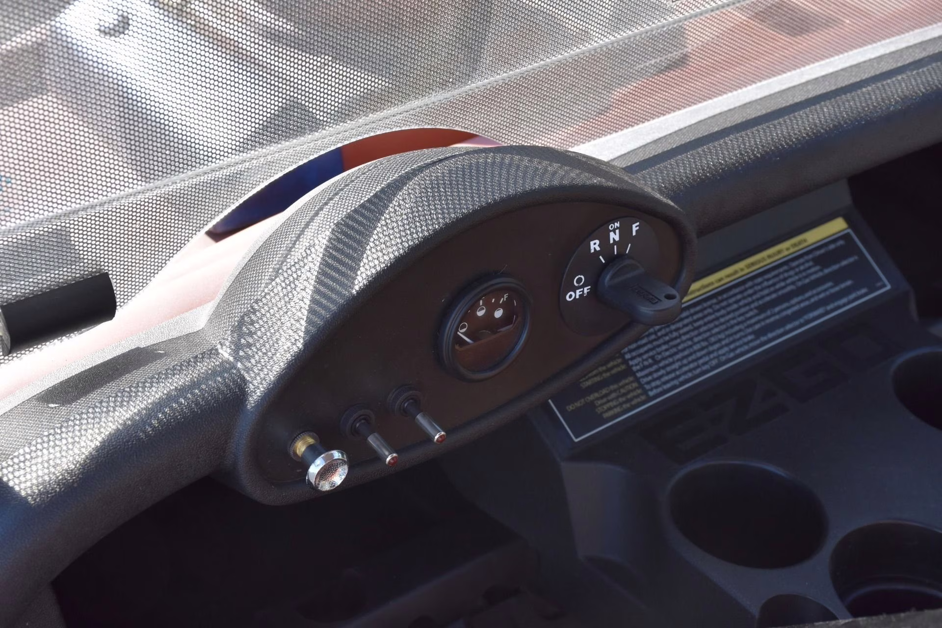 2014 Brown/Blue Z Lil Mater EZ-GO RXV