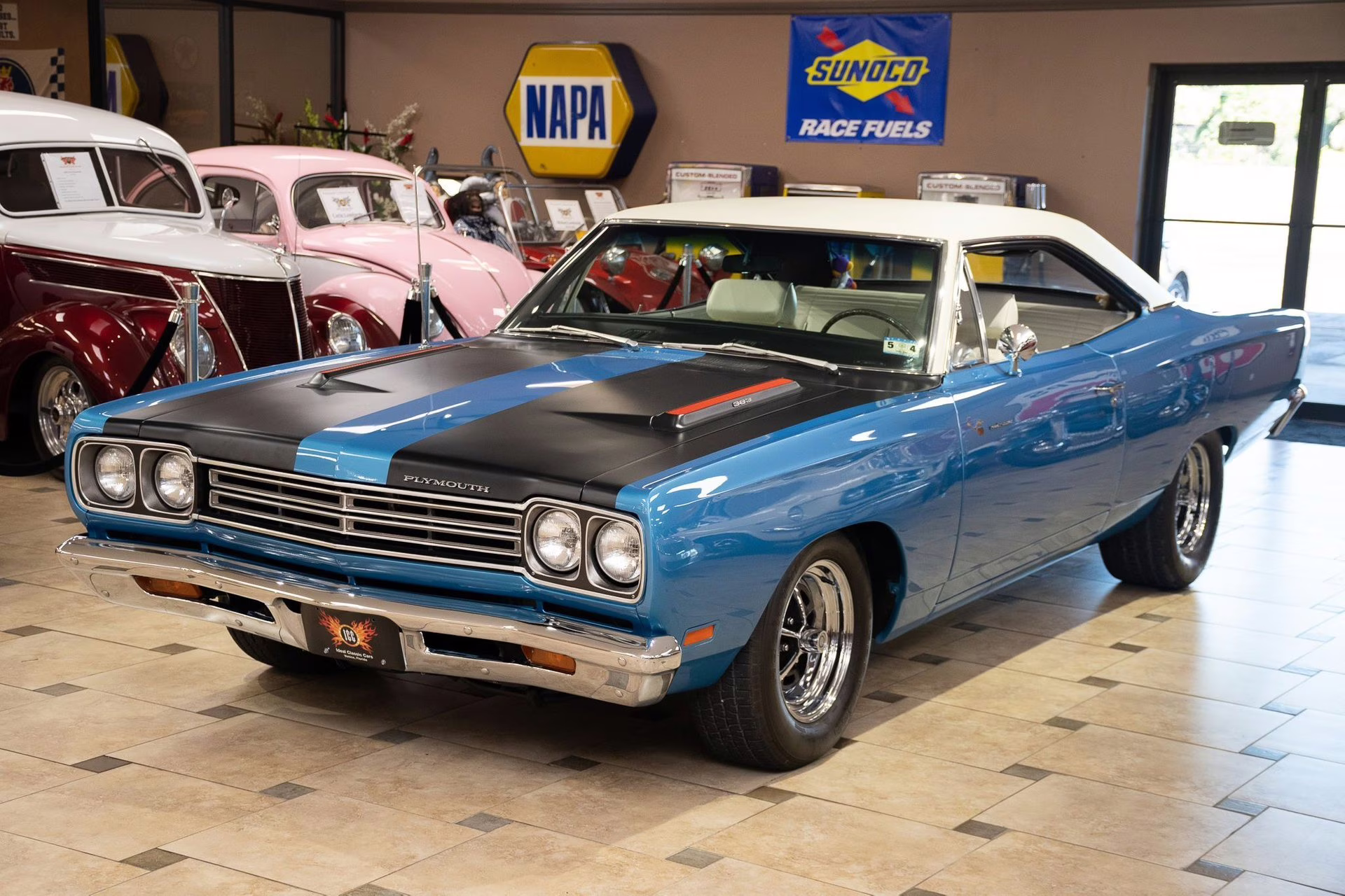 1969 B5 Blue Fire Metallic Plymouth Road Runner