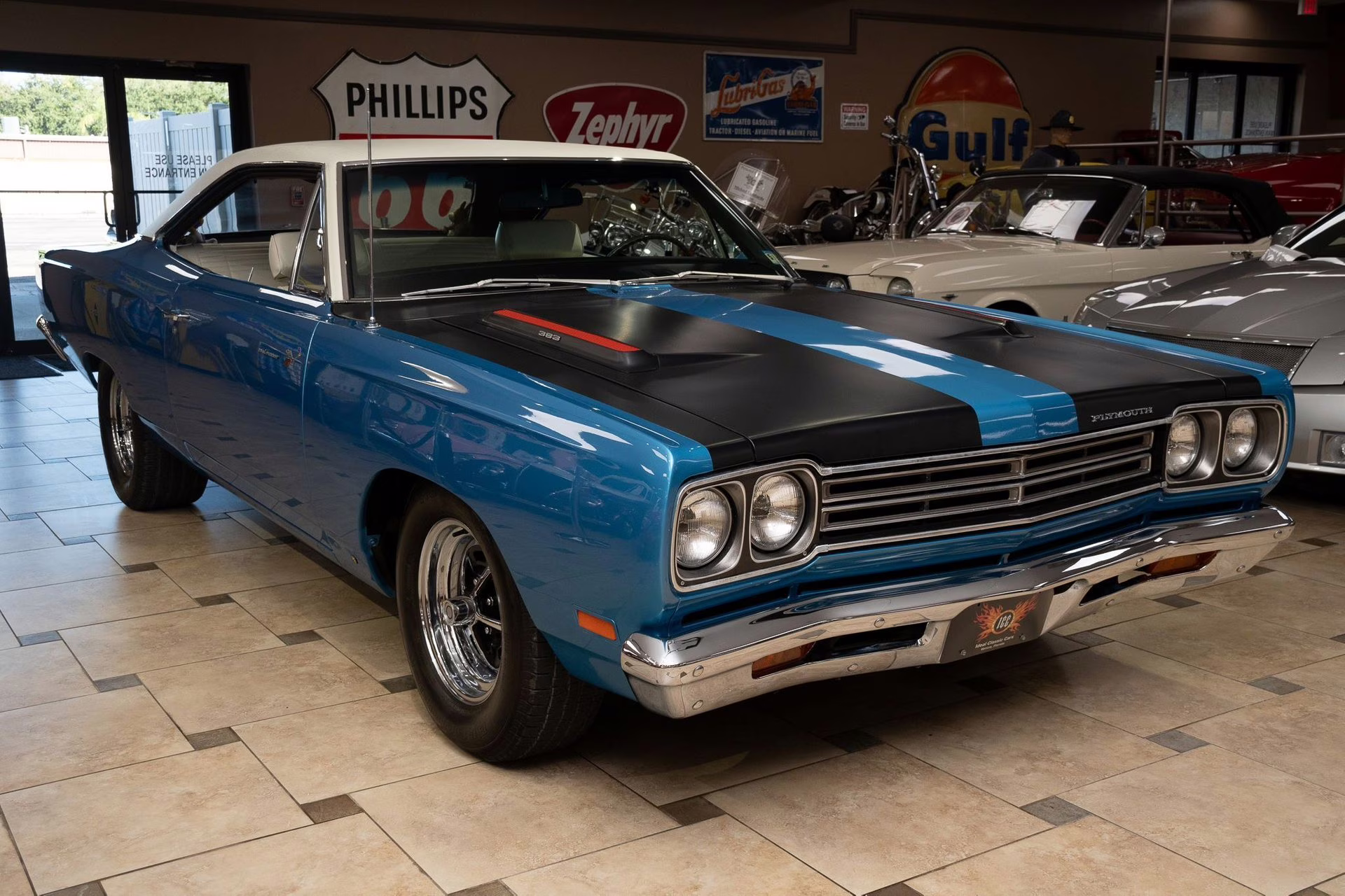 1969 B5 Blue Fire Metallic Plymouth Road Runner
