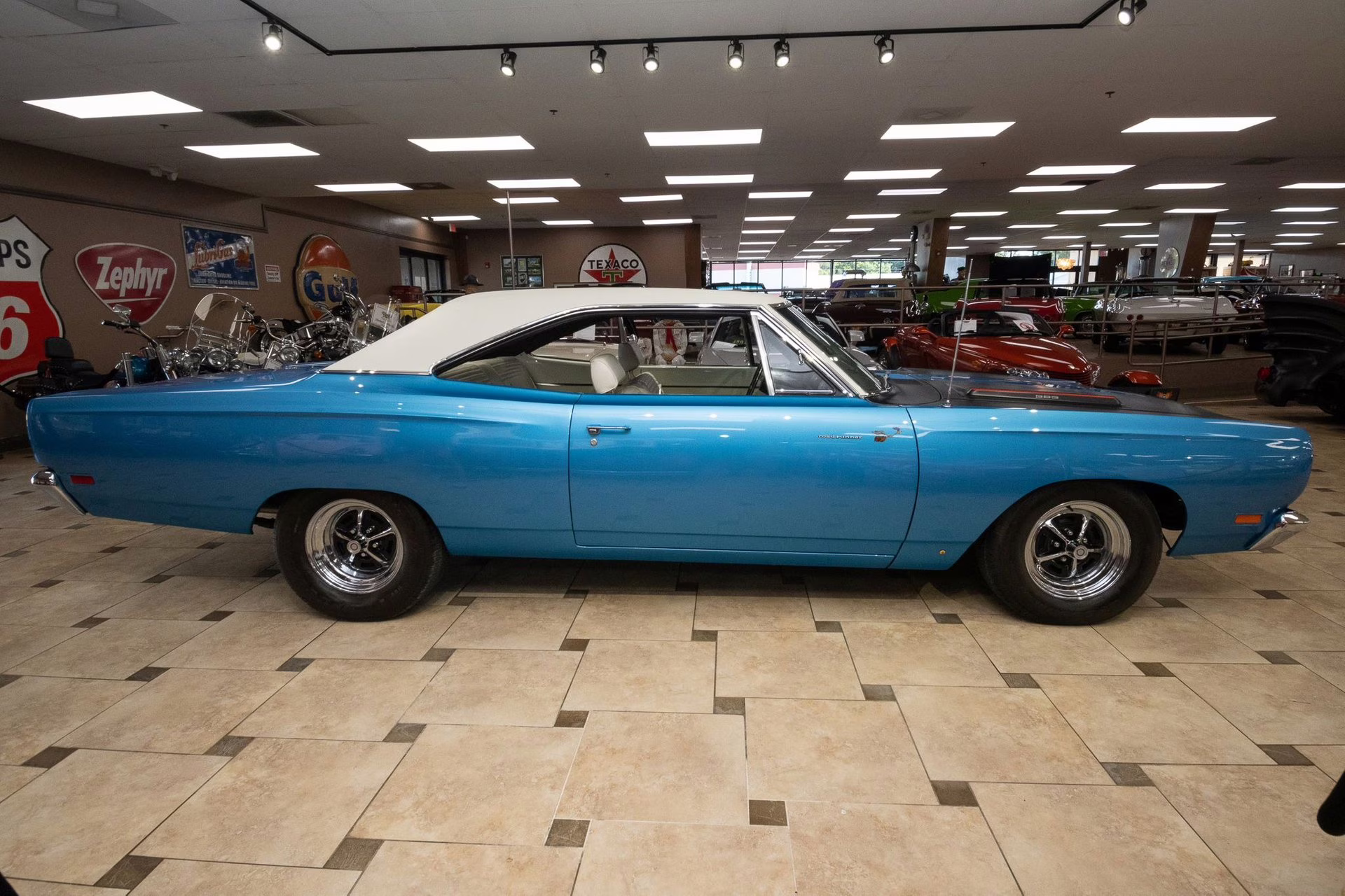 1969 B5 Blue Fire Metallic Plymouth Road Runner