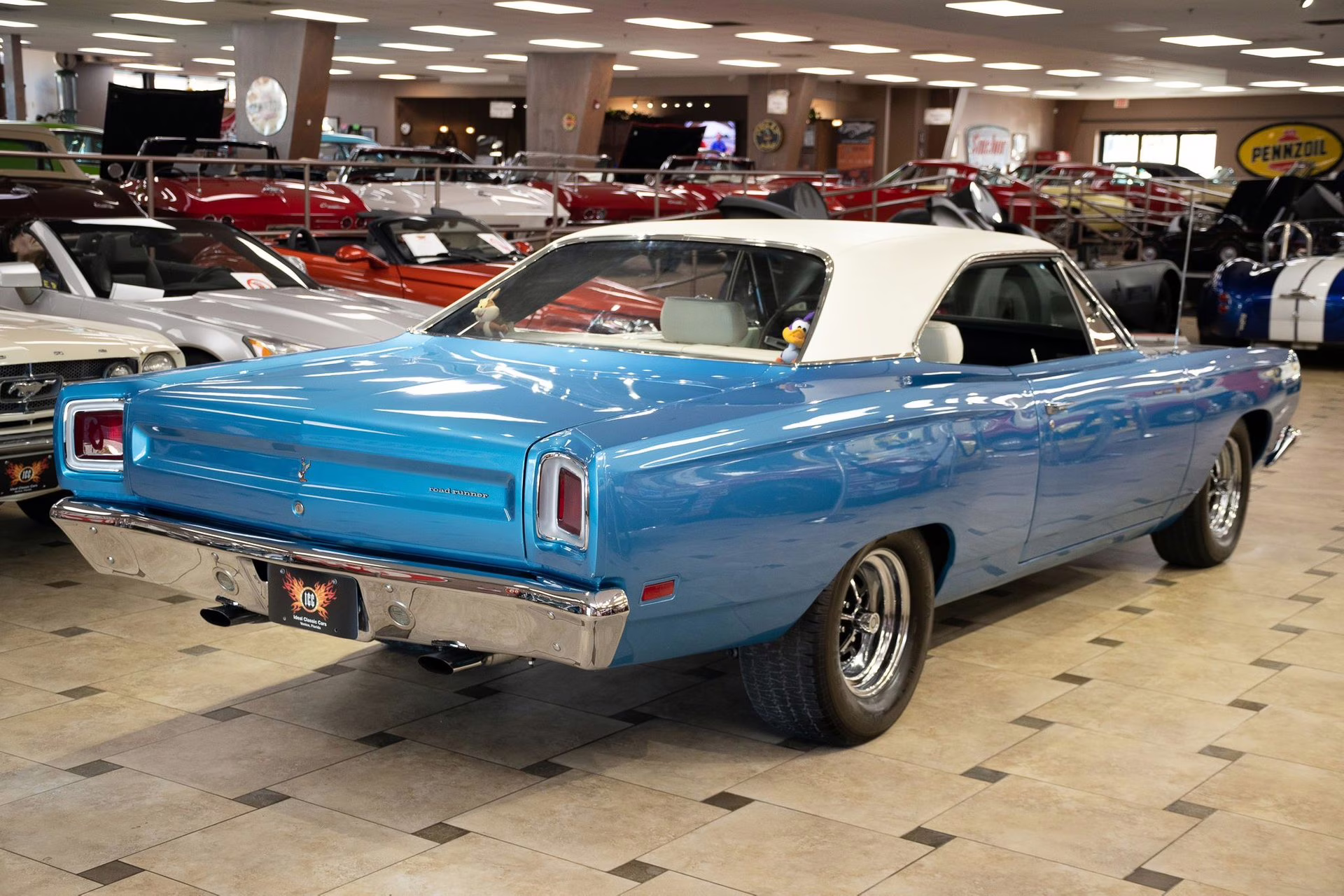 1969 B5 Blue Fire Metallic Plymouth Road Runner