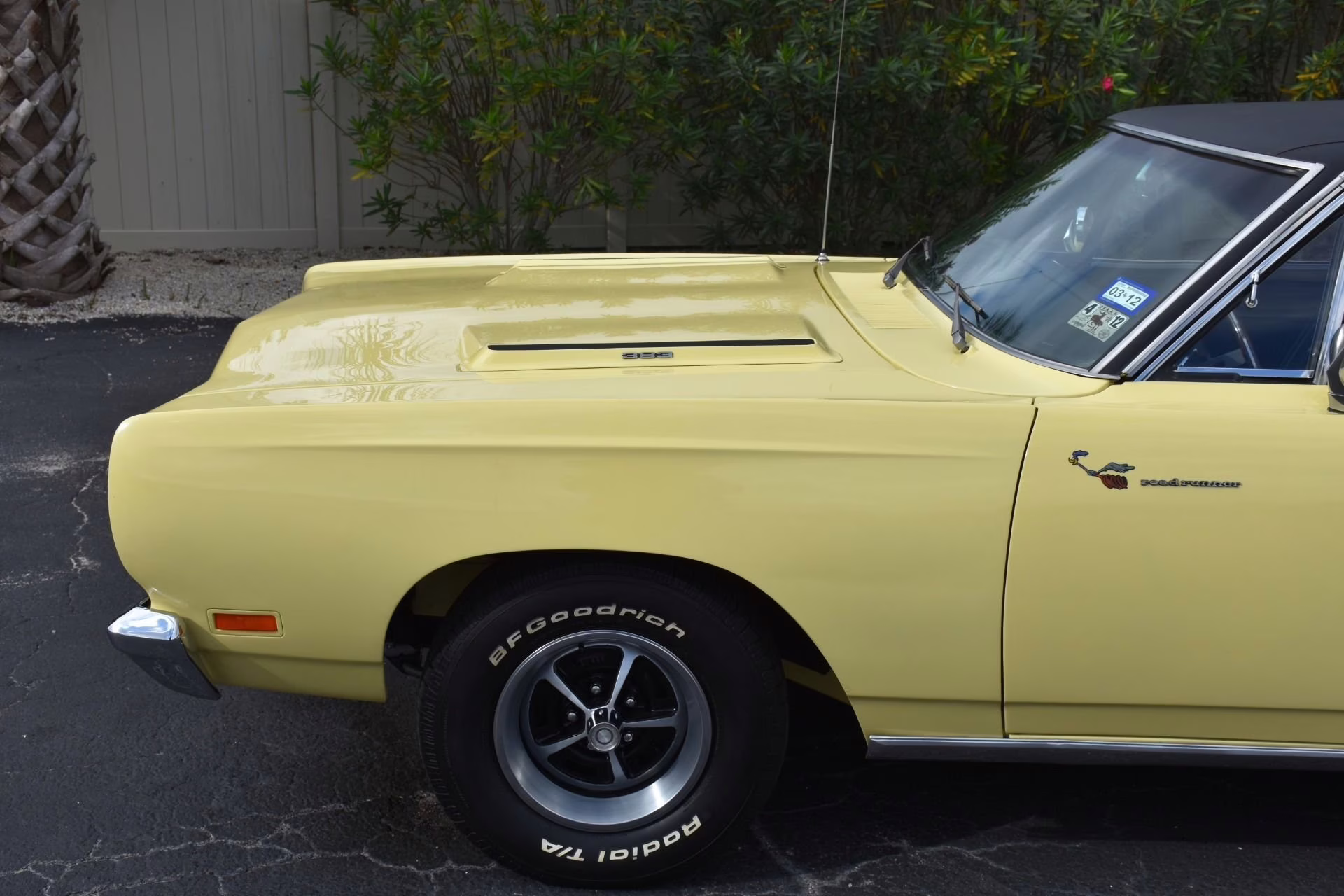 1969 Sunfire Yellow Plymouth Roadrunner