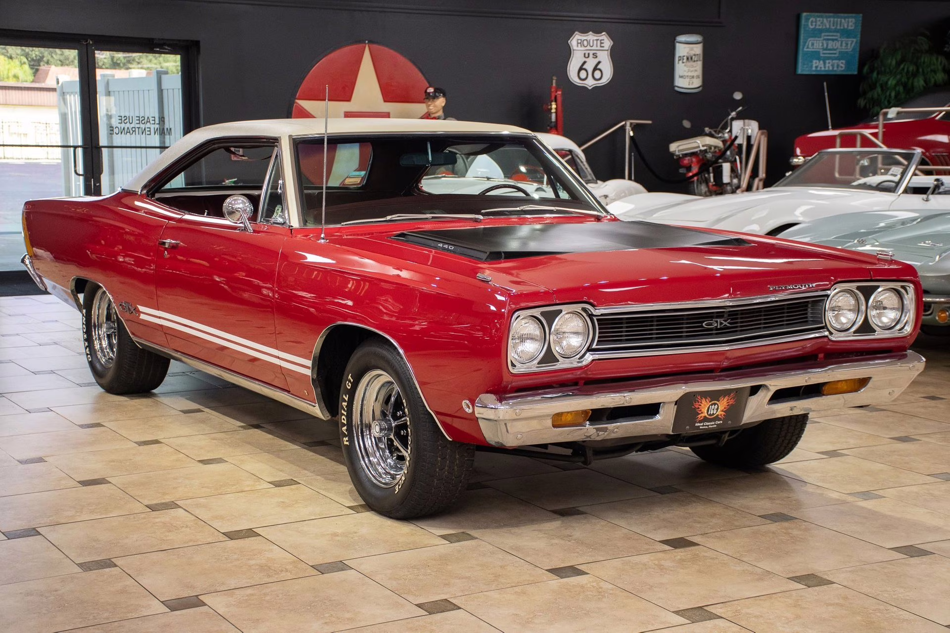 1968 Red Plymouth GTX