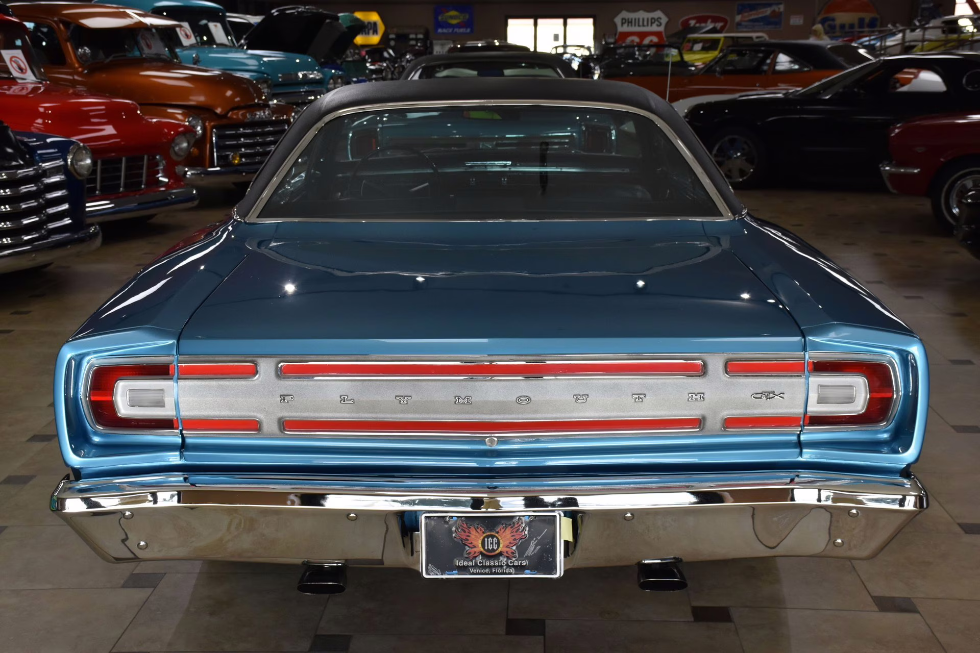 1968 Bright Blue Metallic Plymouth GTX