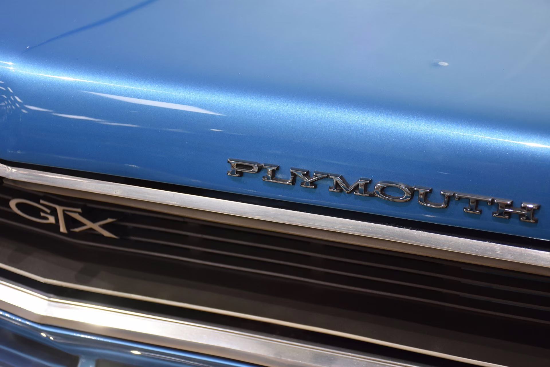 1968 Bright Blue Metallic Plymouth GTX