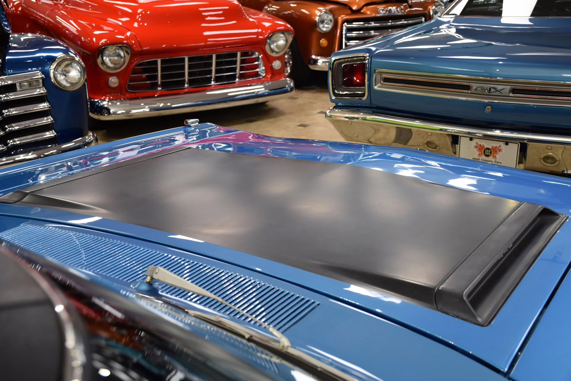 1968 Bright Blue Metallic Plymouth GTX