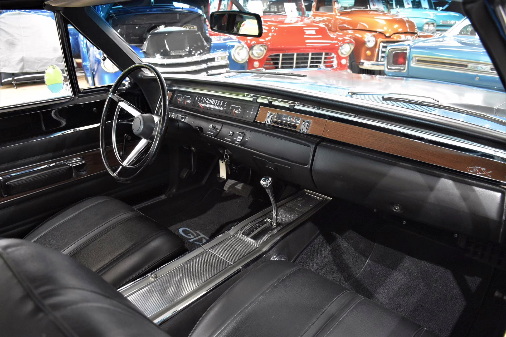 1968 Bright Blue Metallic Plymouth GTX