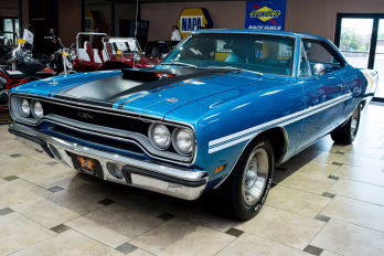 1970 Blue Fire Iridescent Plymouth GTX