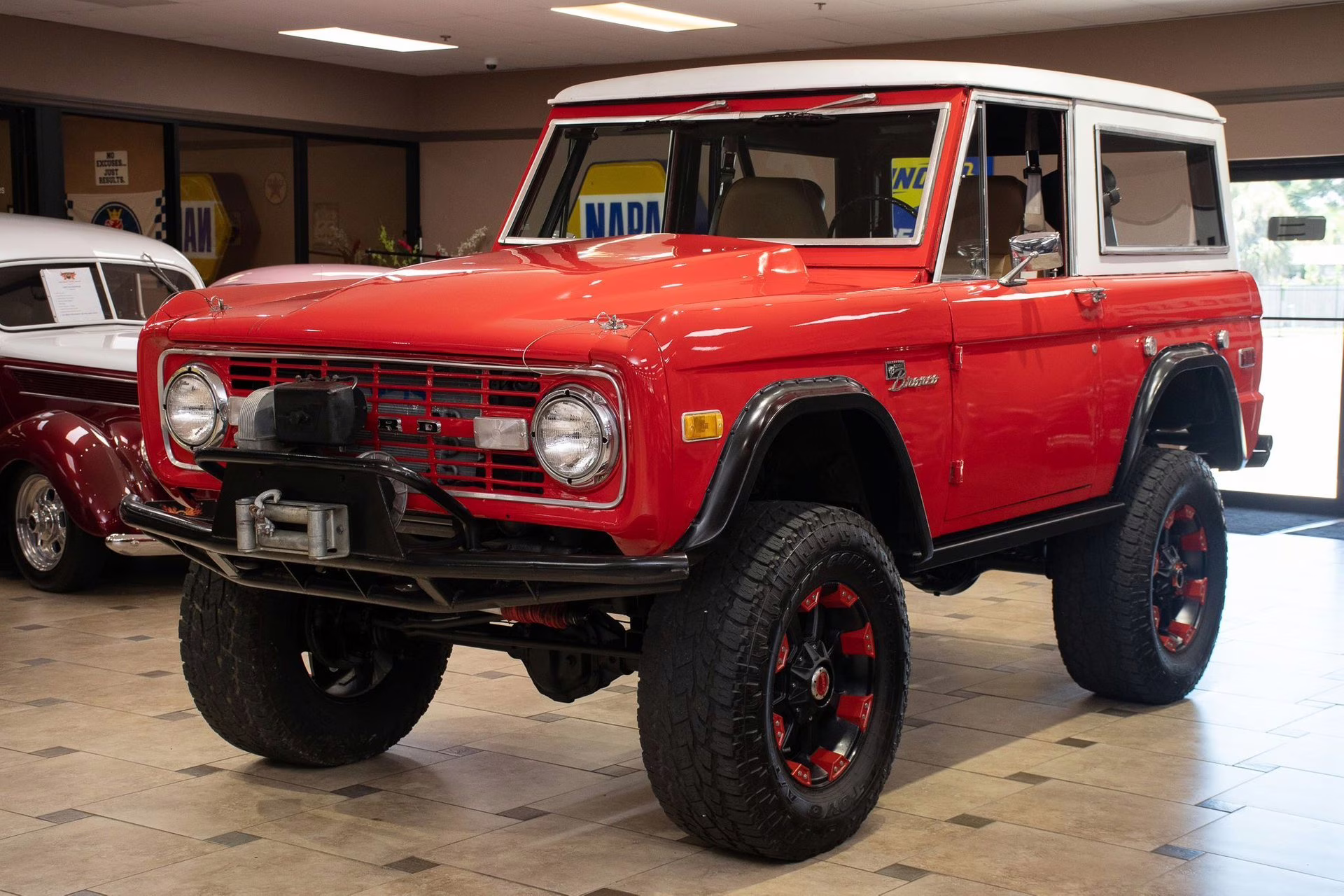 1975 Bright Red/White Ford Bronco