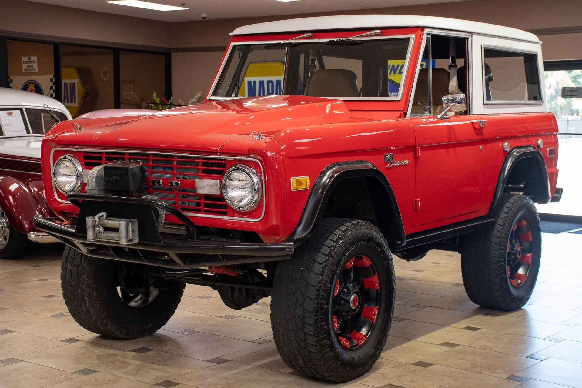 1975 Bright Red/White Ford Bronco
