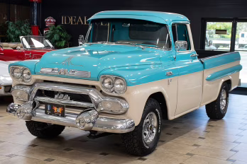 1959 Teal/Cream GMC 100 4x4 Restomod - $150k Invested Truck