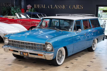 1967 Marina Blue Chevrolet Nova Station Wagon Restomod Hatchback