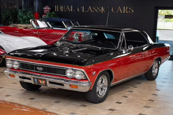 1966 Black/Red Chevrolet Chevelle SS Restomod - Built 454C.I. V8 Coupe