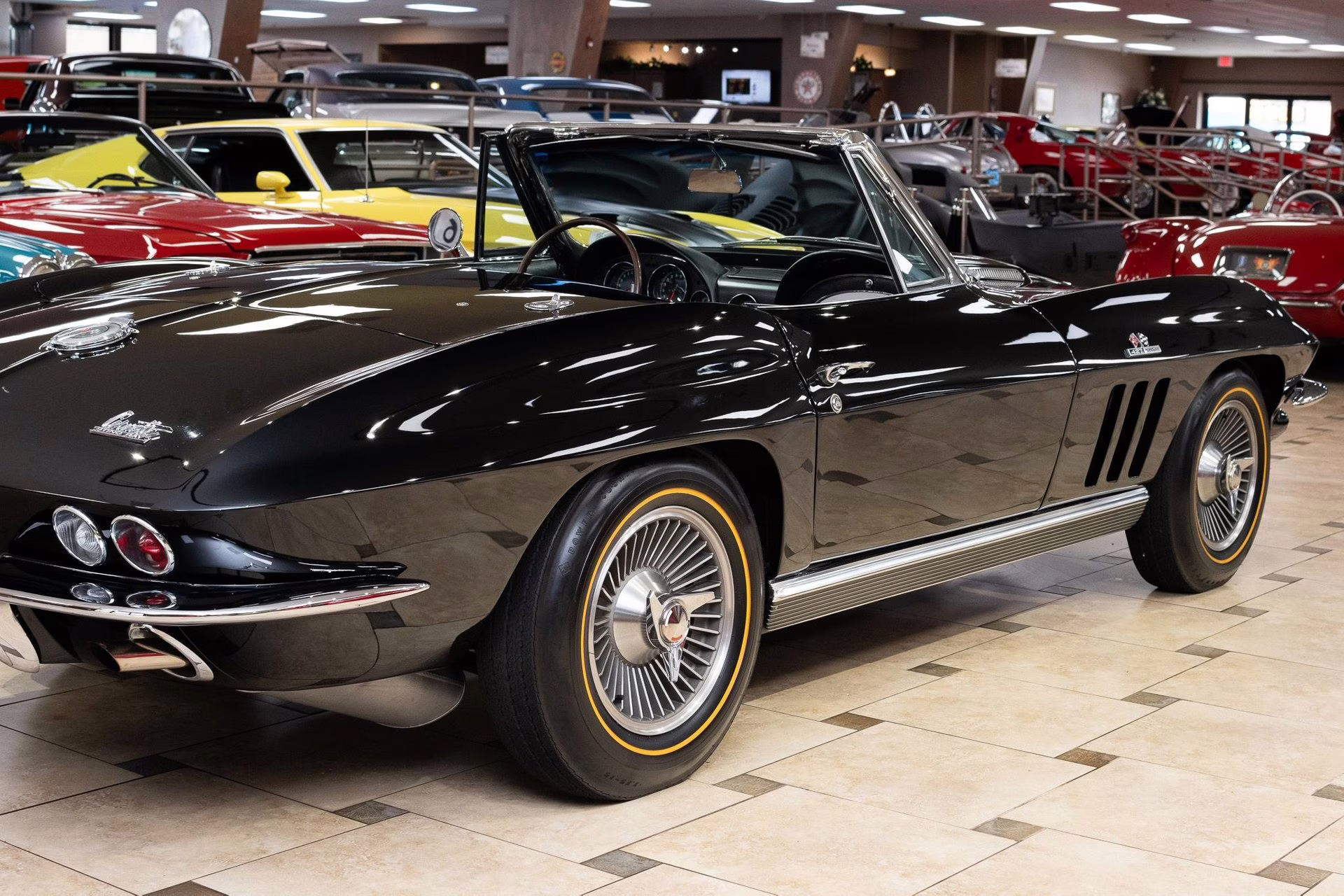 1966 Tuxedo Black Chevrolet Corvette - #s Match 427C.I. Big Block, Triple Black Convertible