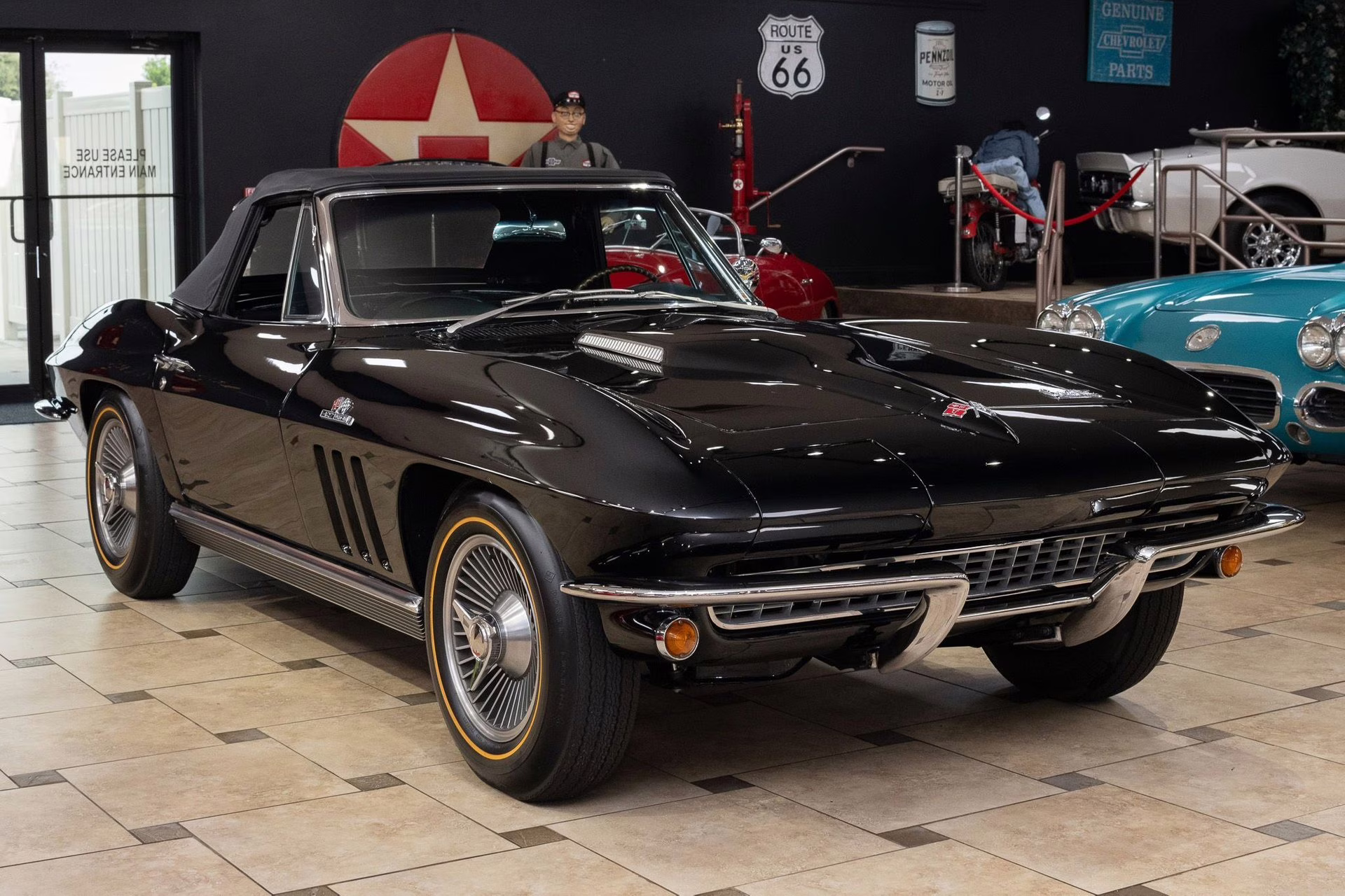 1966 Tuxedo Black Chevrolet Corvette - #s Match 427C.I. Big Block, Triple Black Convertible