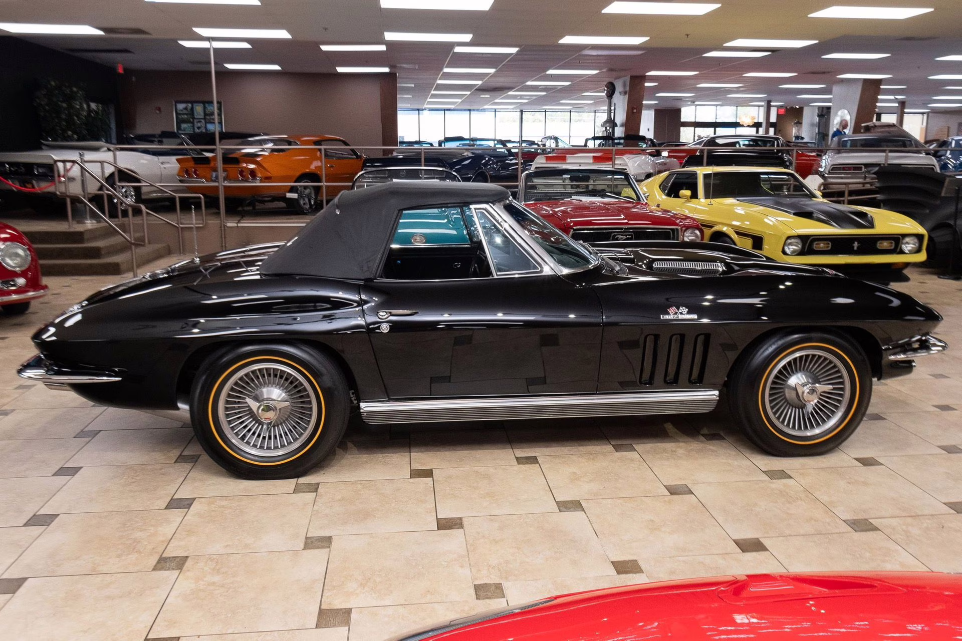 1966 Tuxedo Black Chevrolet Corvette - #s Match 427C.I. Big Block, Triple Black Convertible