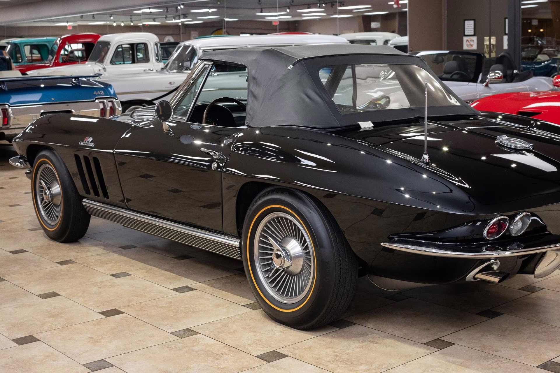 1966 Tuxedo Black Chevrolet Corvette - #s Match 427C.I. Big Block, Triple Black Convertible