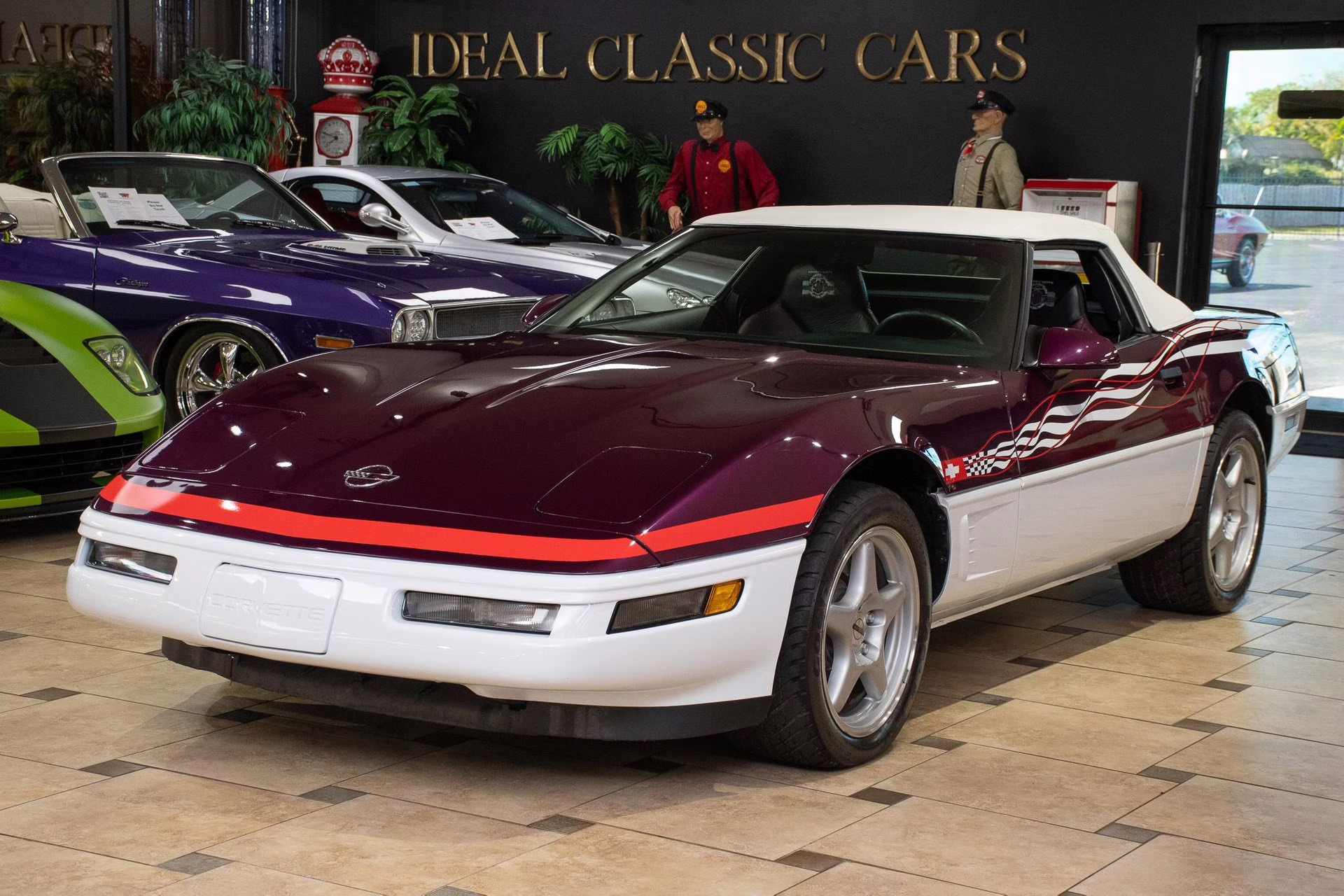 1995 Purple/White/Red Chevrolet Corvette