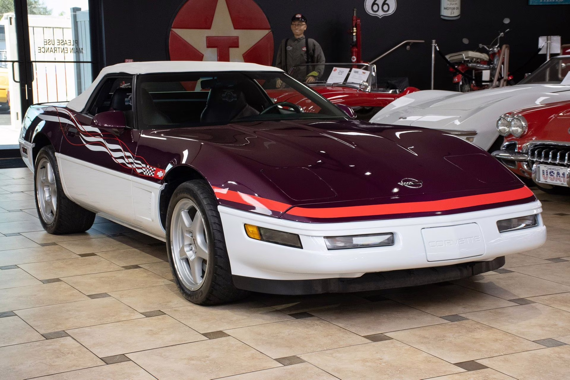 1995 Purple/White/Red Chevrolet Corvette
