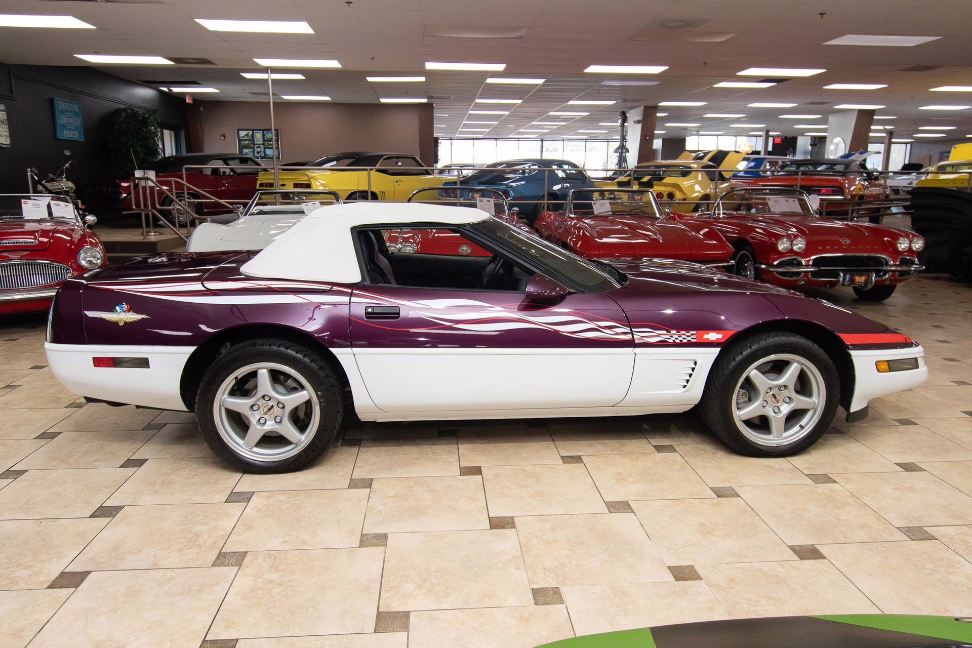 1995 Purple/White/Red Chevrolet Corvette