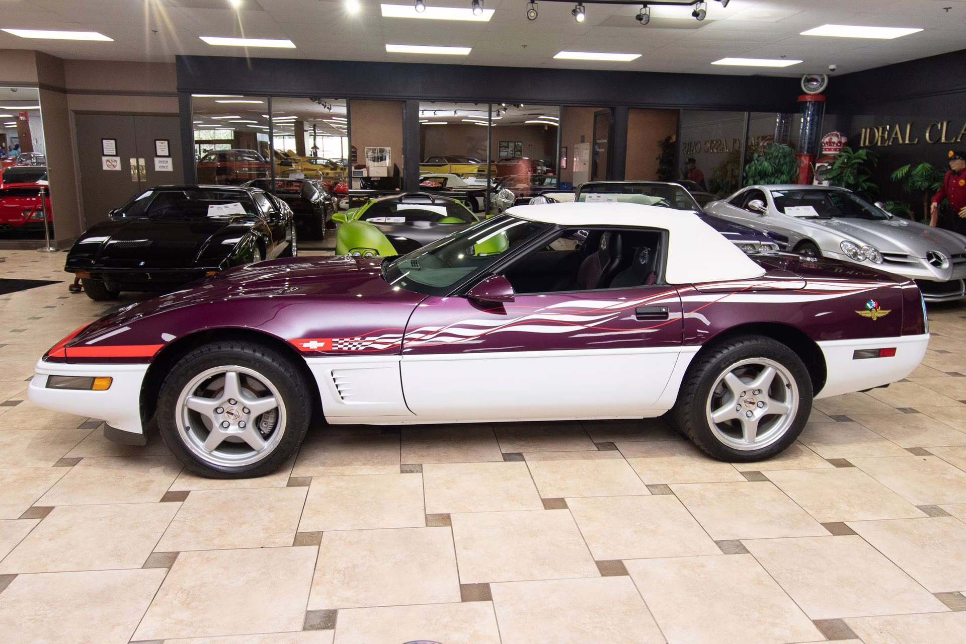 1995 Purple/White/Red Chevrolet Corvette