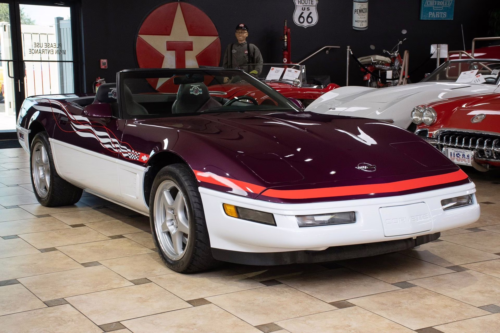 1995 Purple/White/Red Chevrolet Corvette