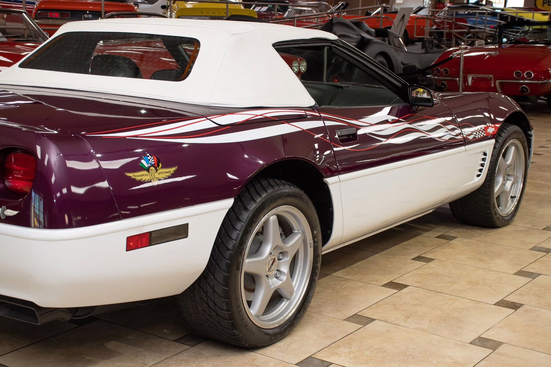 1995 Purple/White/Red Chevrolet Corvette