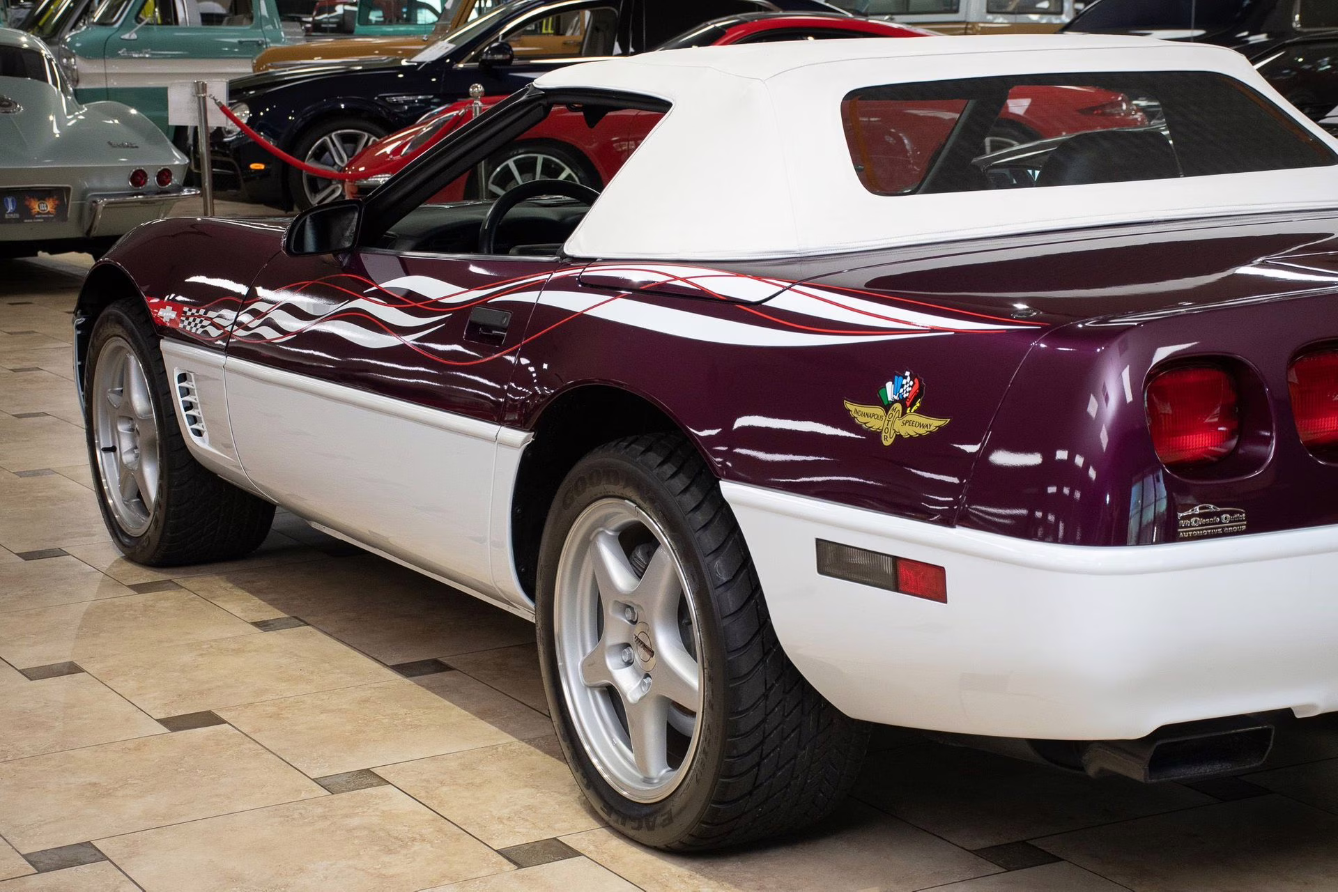 1995 Purple/White/Red Chevrolet Corvette