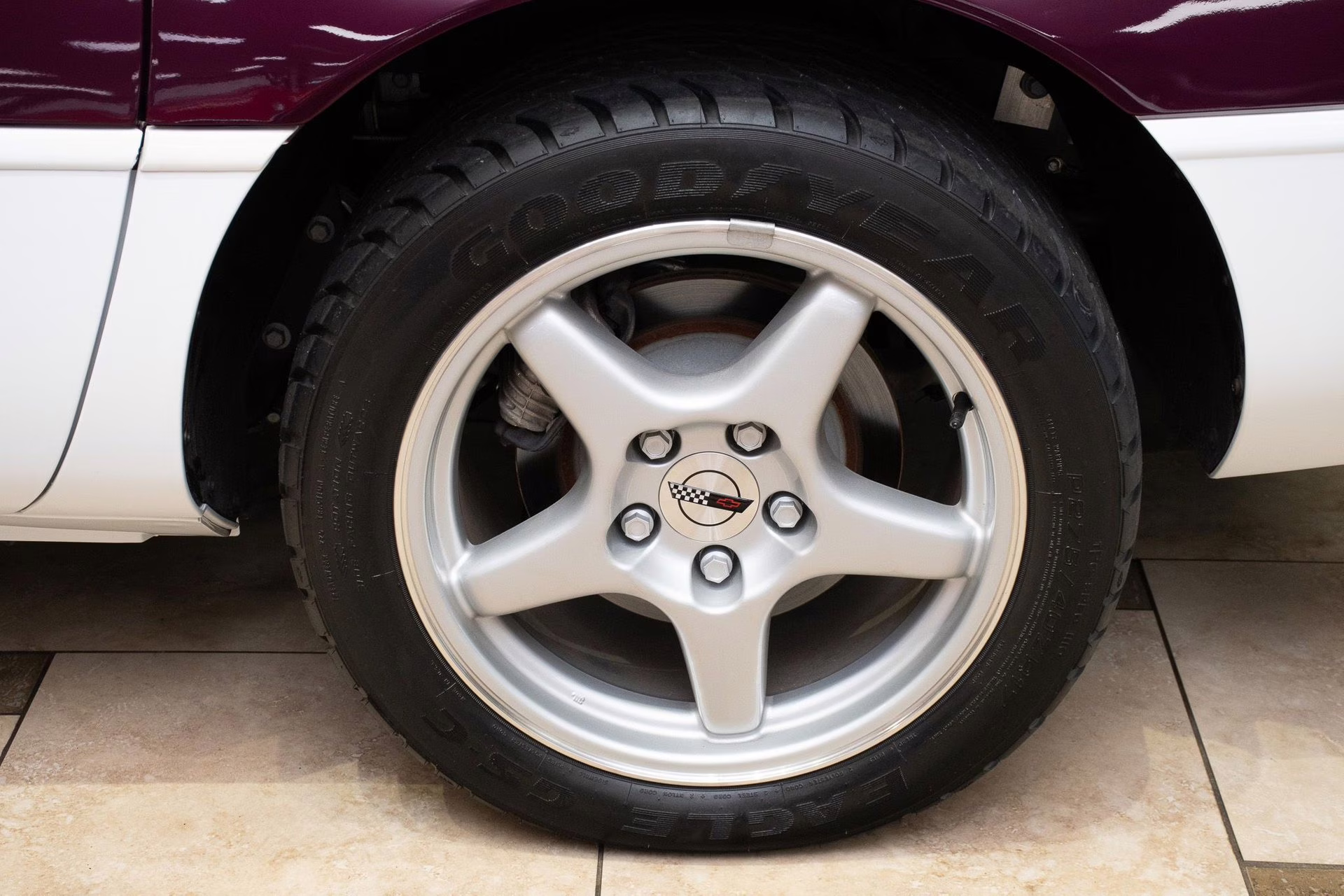 1995 Purple/White/Red Chevrolet Corvette