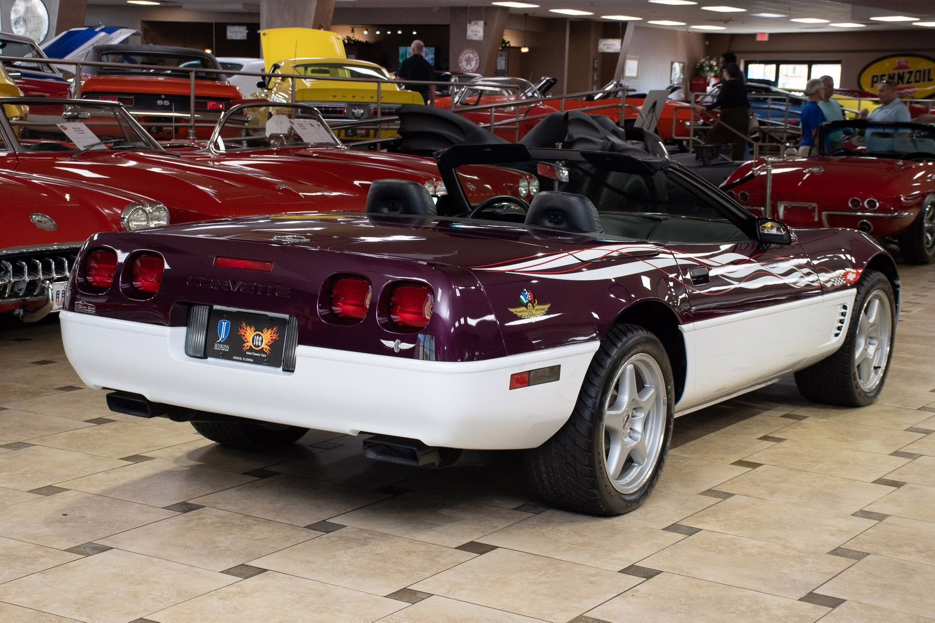 1995 Purple/White/Red Chevrolet Corvette