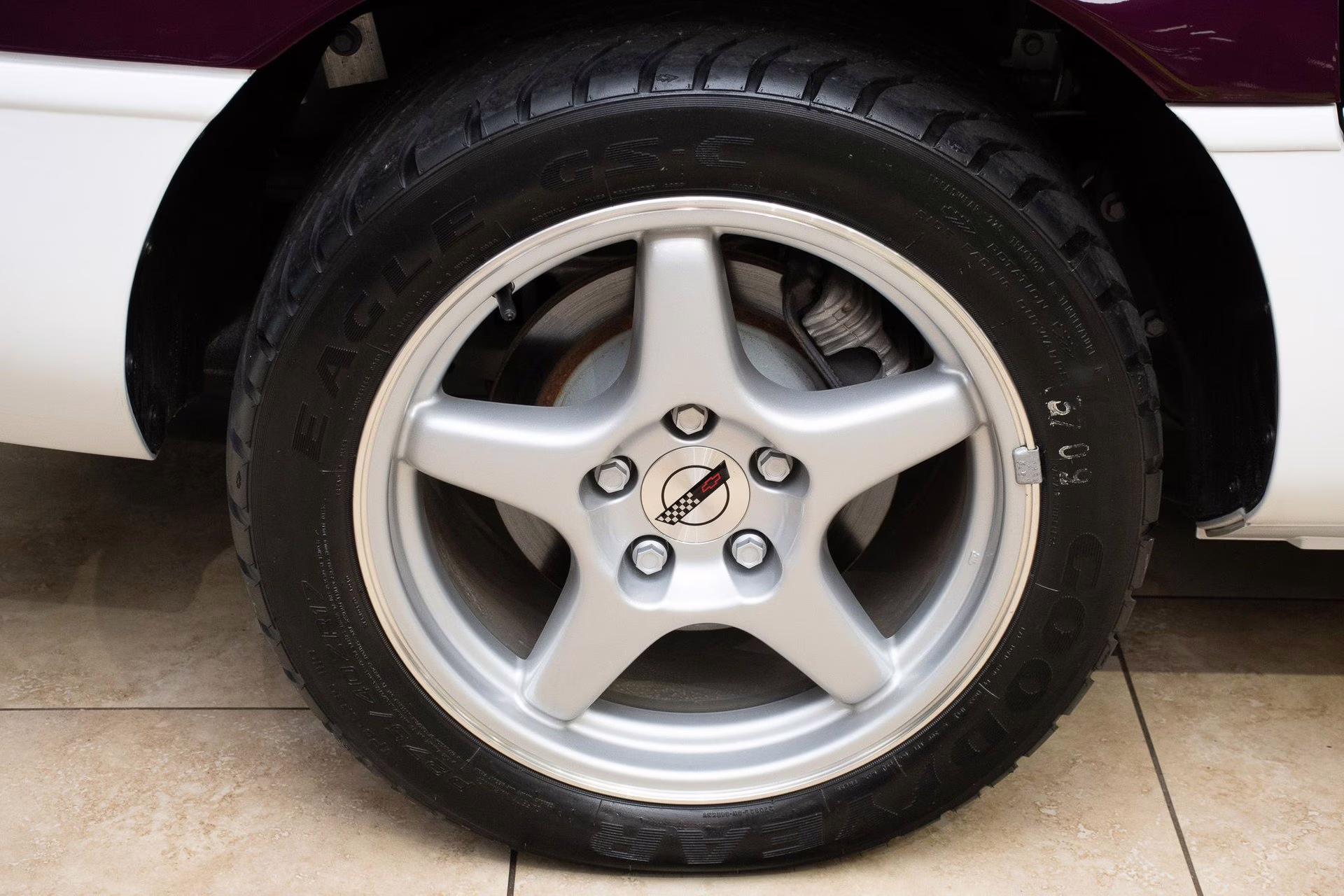 1995 Purple/White/Red Chevrolet Corvette