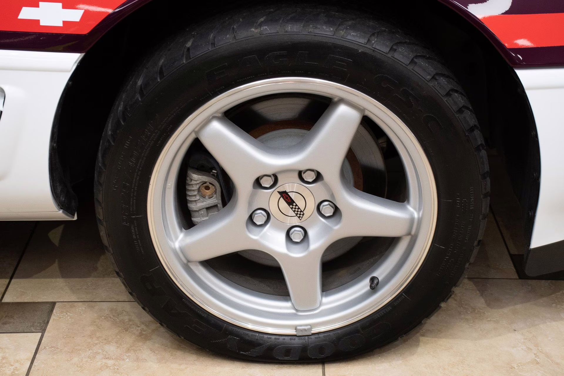 1995 Purple/White/Red Chevrolet Corvette