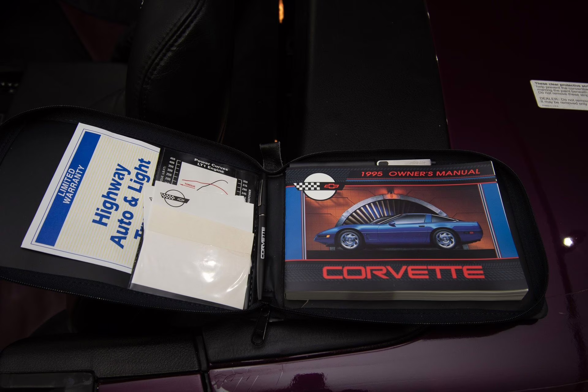 1995 Purple/White/Red Chevrolet Corvette