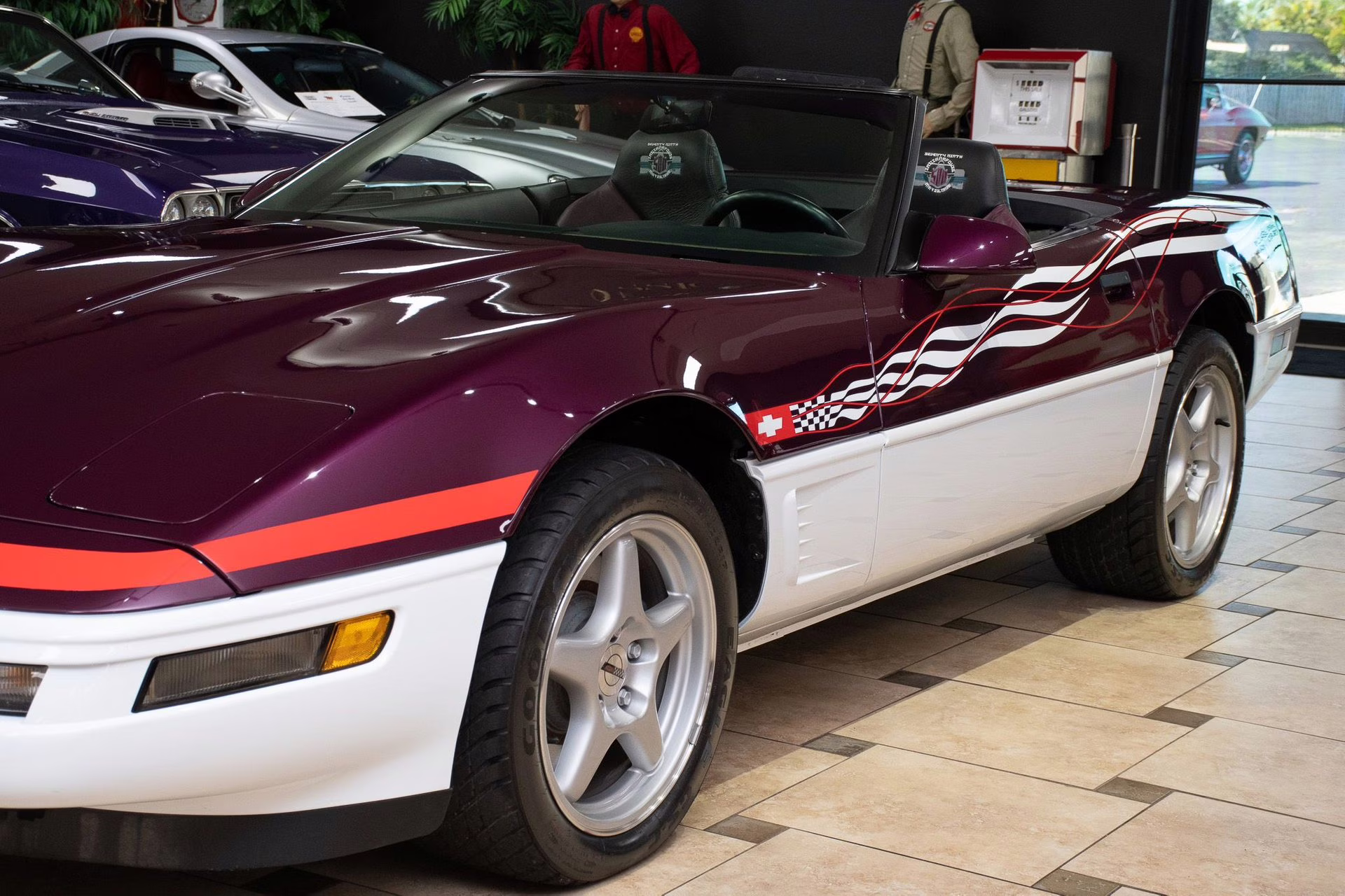 1995 Purple/White/Red Chevrolet Corvette