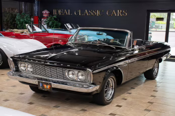 1963 Ebony Black Plymouth Sport Fury - Max Wedge V8 Convertible
