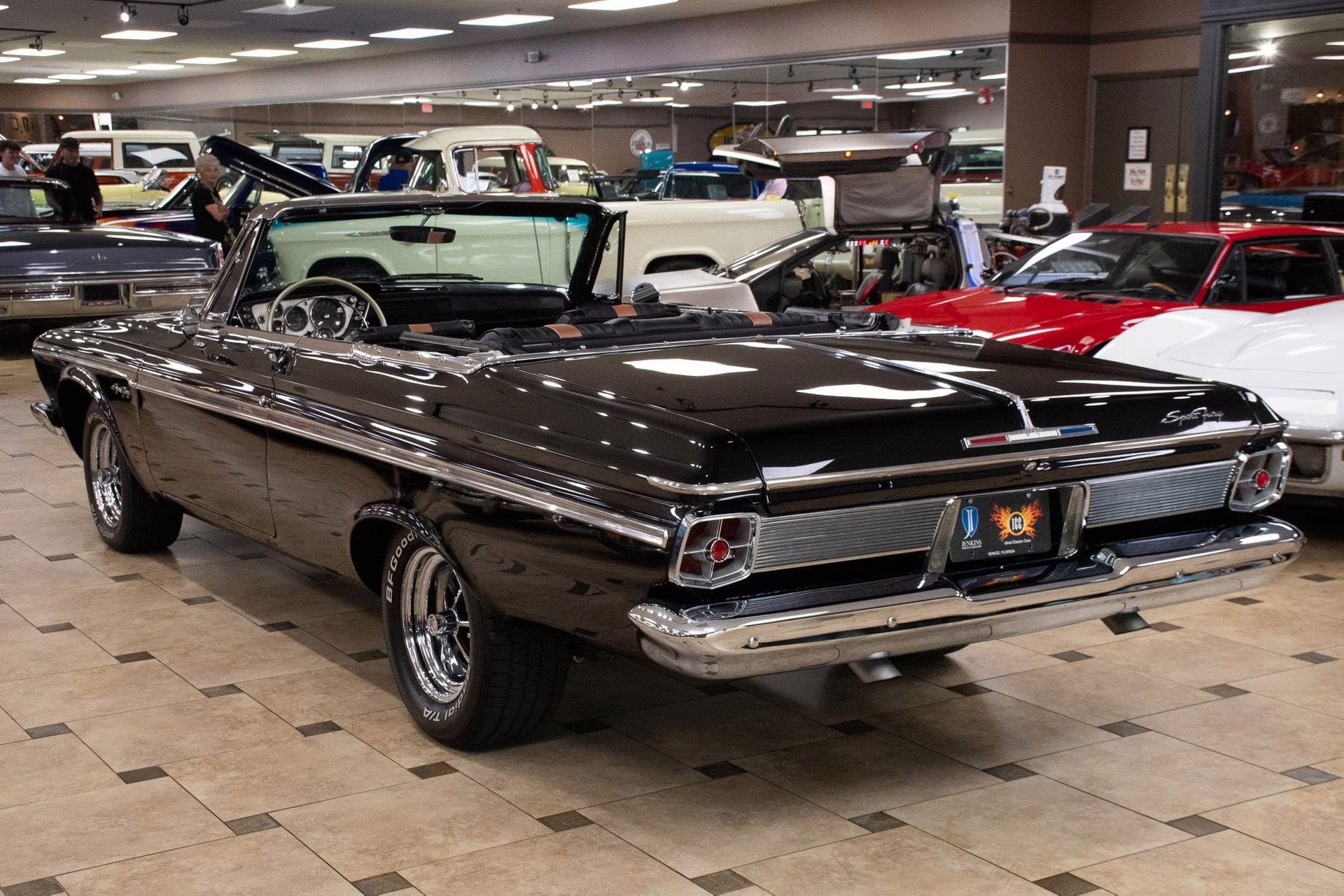 1963 Ebony Black Plymouth Sport Fury - Max Wedge V8 Convertible
