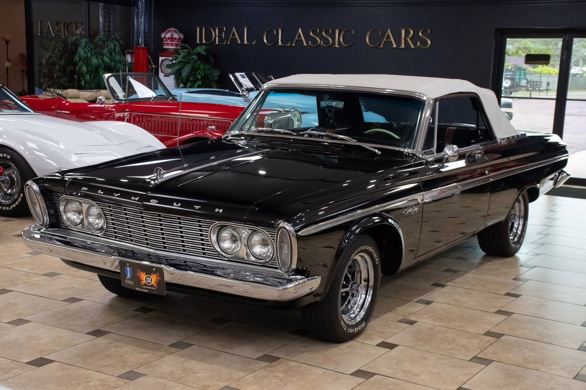 1963 Ebony Black Plymouth Sport Fury - Max Wedge V8 Convertible