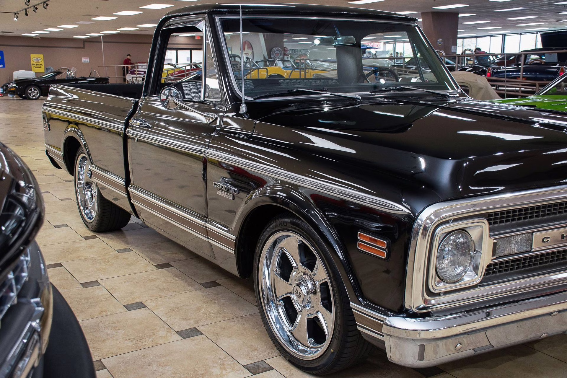 1969 Black Chevrolet CST/10 - Upgraded 350C.I. V8, Vintage Air Truck