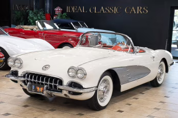 1958 Snowcrest White Chevrolet Corvette Fuelie Convertible