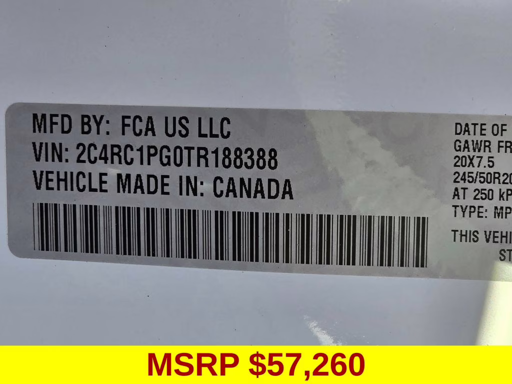 2026 Bright White Clearcoat Chrysler Pacifica Pinnacle FWD Van