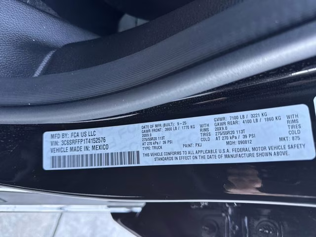 2026 Diamond Black Crystal Pearlcoat Ram 1500 Big Horn 4X4 Truck