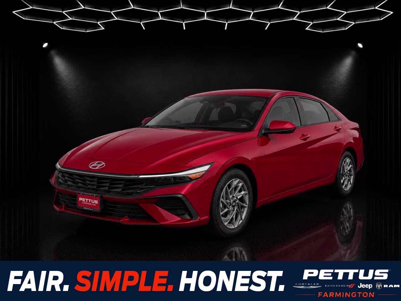 2024 Ultimate Red Hyundai Elantra SEL FWD Sedan