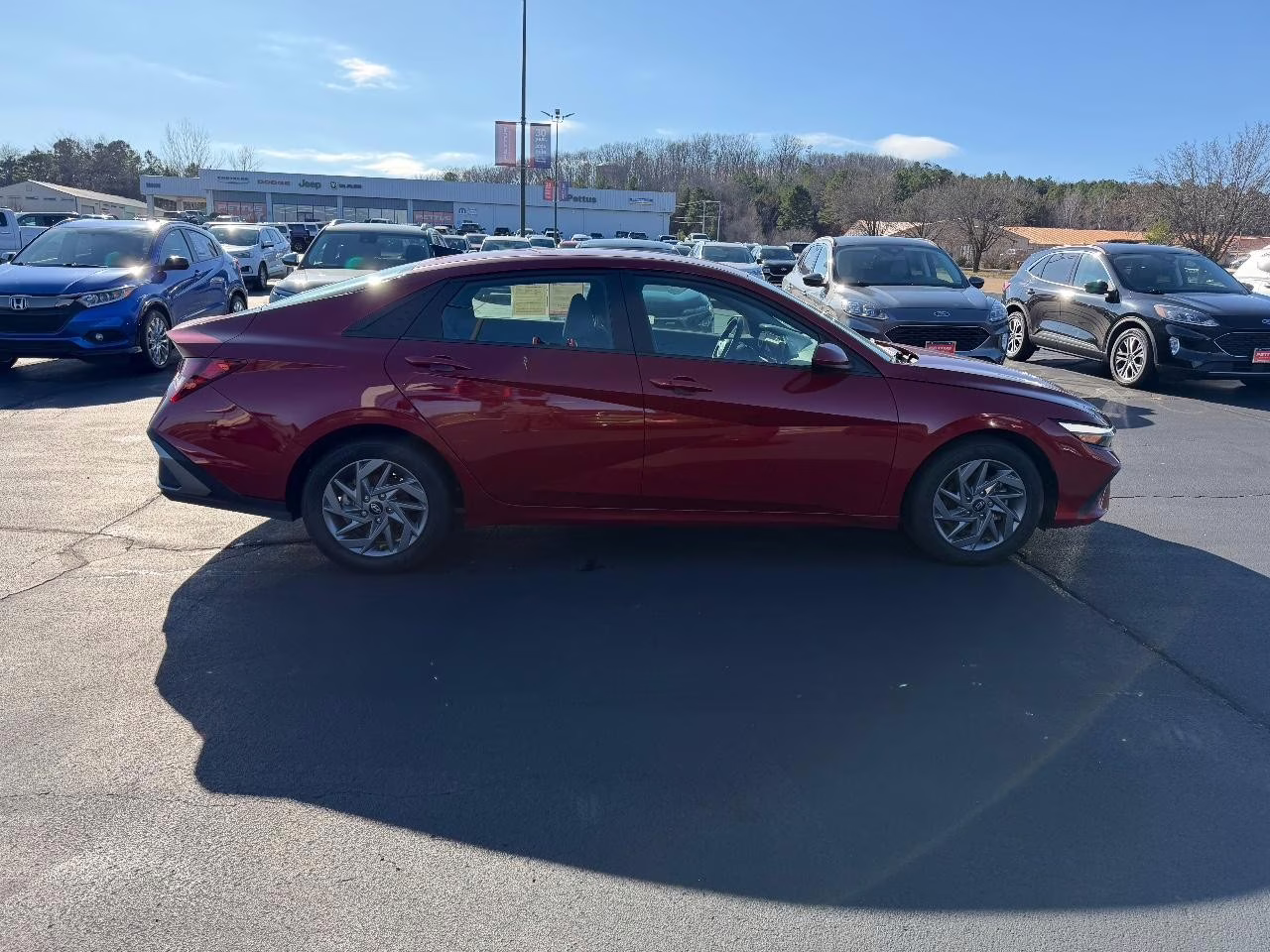 2024 Ultimate Red Hyundai Elantra SEL FWD Sedan