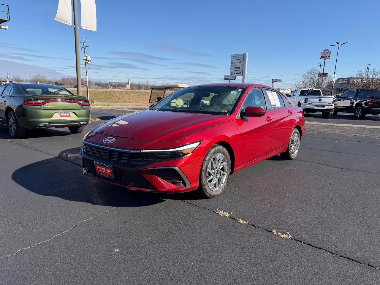 2024 Ultimate Red Hyundai Elantra SEL FWD Sedan