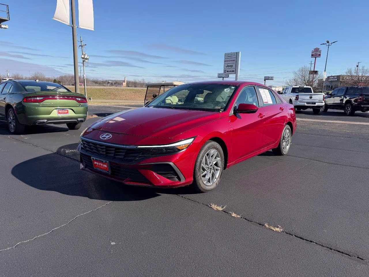 2024 Ultimate Red Hyundai Elantra SEL FWD Sedan