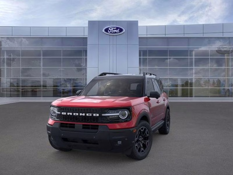2025 Ruby Red Metallic Tinted Clearcoat Ford Bronco Sport Outer Banks 4X4 SUV