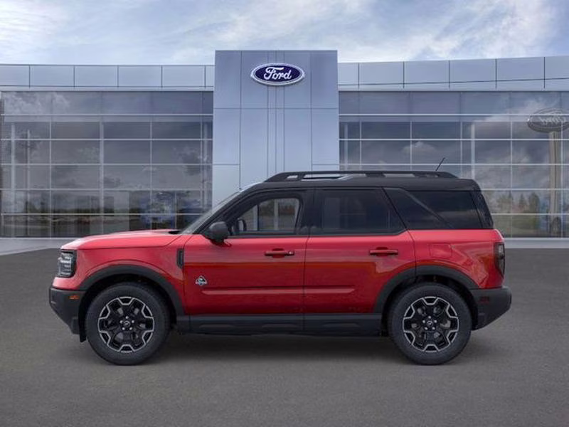 2025 Ruby Red Metallic Tinted Clearcoat Ford Bronco Sport Outer Banks 4X4 SUV