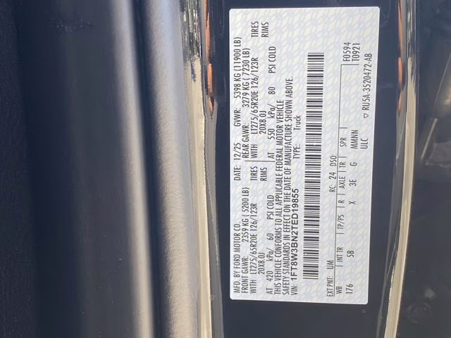 2026 Agate Black Metallic Ford Super Duty F-350 SRW LARIAT 4X4 Truck