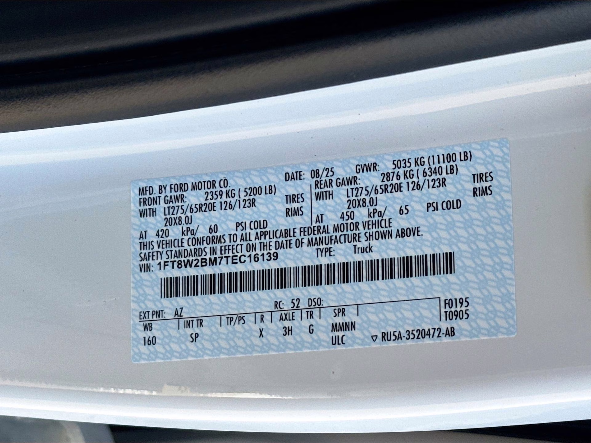 2026 Star White Metallic Tri-Coat Ford Super Duty F-250 SRW King Ranch 4X4 Truck